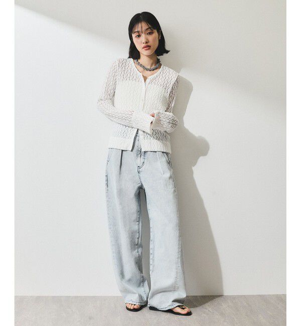 ADAM ET ROPE'「【WEB限定】ディープライズワイドデニム」|デニム|