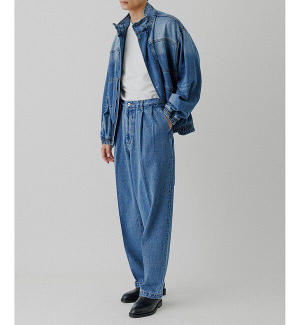 ADAM ET ROPE'「ブリーチデニム ボマージャケット / ADAM ET ROPE' JEANS -FILM-」|デニムジャケット|