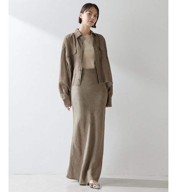  「ツイル顔料染めスクエアシャツ」|シャツ・ブラウス|