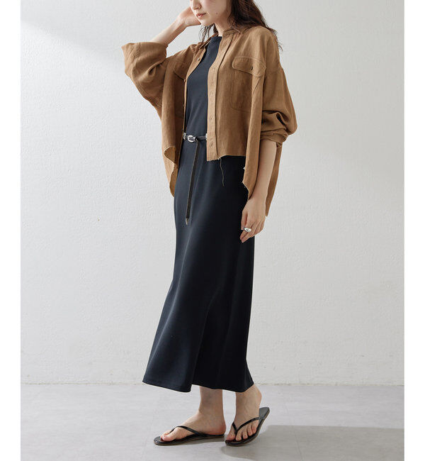  「ツイル顔料染めスクエアシャツ」|シャツ・ブラウス|