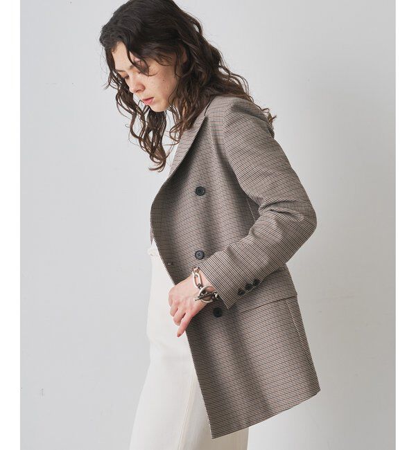  「ガンクラブチェックダブルジャケット」|テーラードジャケット|