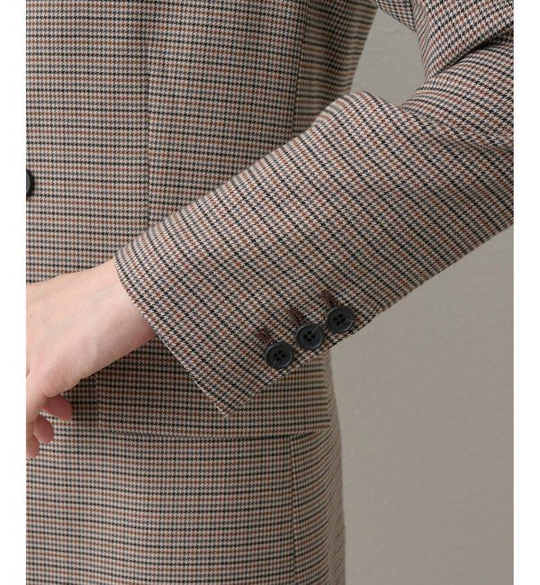  「ガンクラブチェックダブルジャケット」|テーラードジャケット|