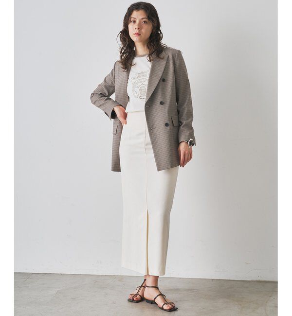  「ガンクラブチェックダブルジャケット」|テーラードジャケット|