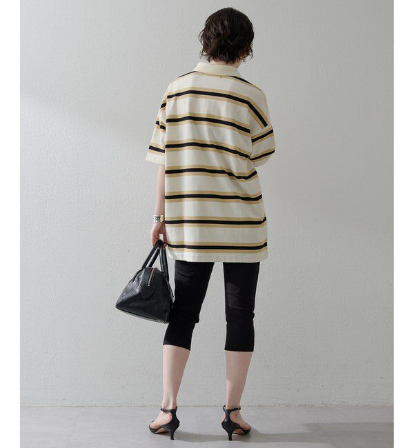 THE PAUSE「【THE PAUSE】ボーダーBIGポロシャツ」|Tシャツ・カットソー|