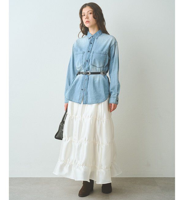  「シアーボリュームスカート」|スカート|