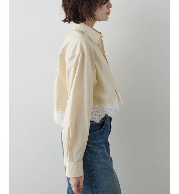  「レースコンビシャツ」|シャツ・ブラウス|