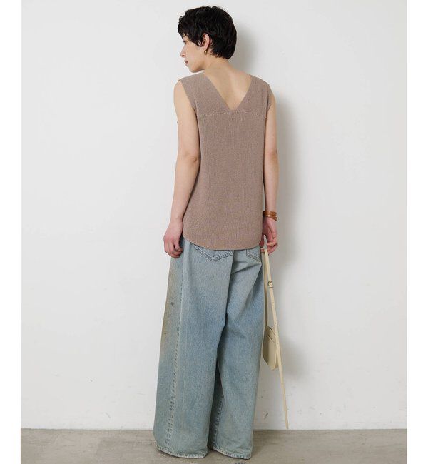  「ペーパーノースリーブニット」|ニット・セーター|