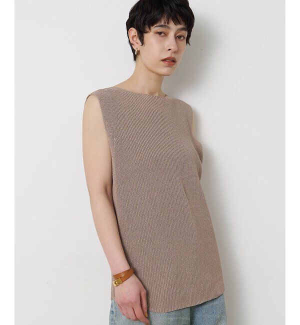  「ペーパーノースリーブニット」|ニット・セーター|
