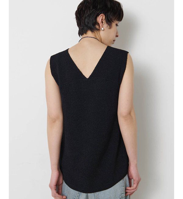  「ペーパーノースリーブニット」|ニット・セーター|