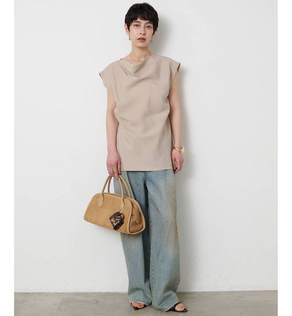  「ドレープノースリーブブラウス」|シャツ・ブラウス|