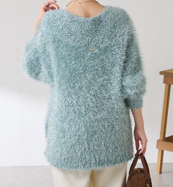  「ビーンズヤーンVネックニット」|ニット・セーター|