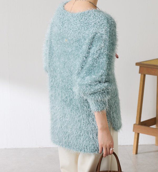  「ビーンズヤーンVネックニット」|ニット・セーター|