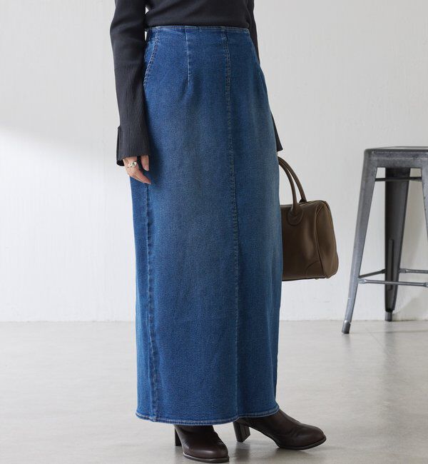  「Iラインデニムスカート」|スカート|