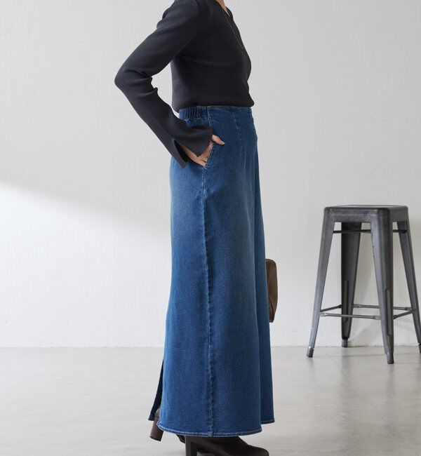  「Iラインデニムスカート」|スカート|