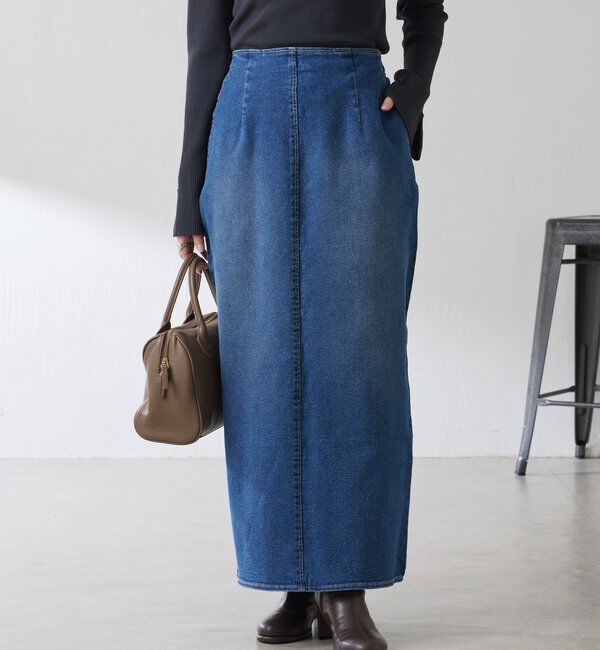  「Iラインデニムスカート」|スカート|