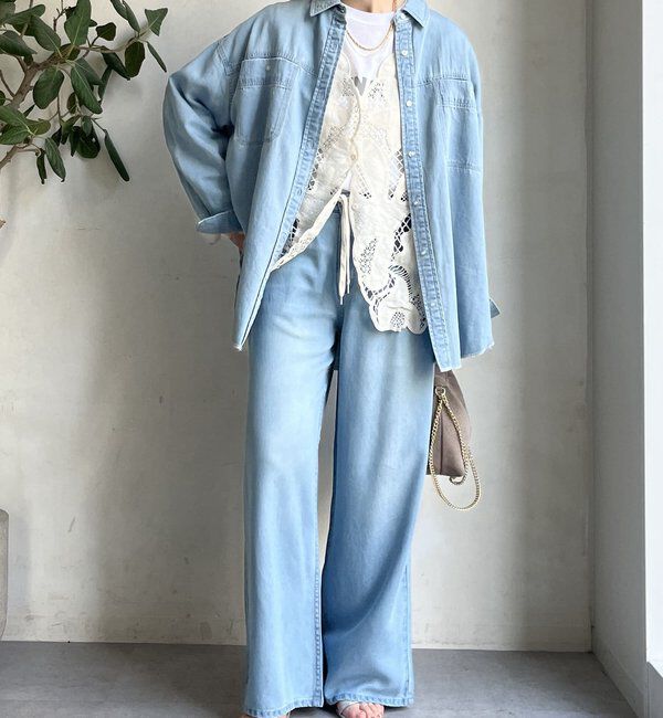  「リヨセルドロストワイドデニム」|デニム|