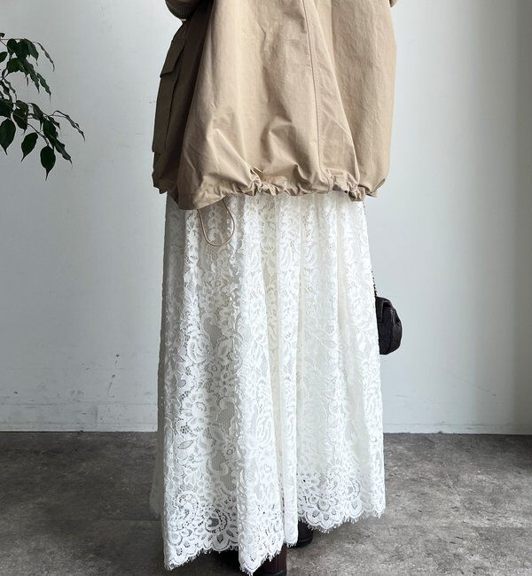  「スカラレースフレアスカート」|スカート|
