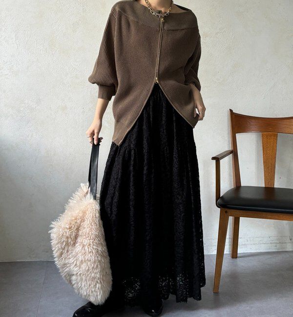  「スカラレースフレアスカート」|スカート|