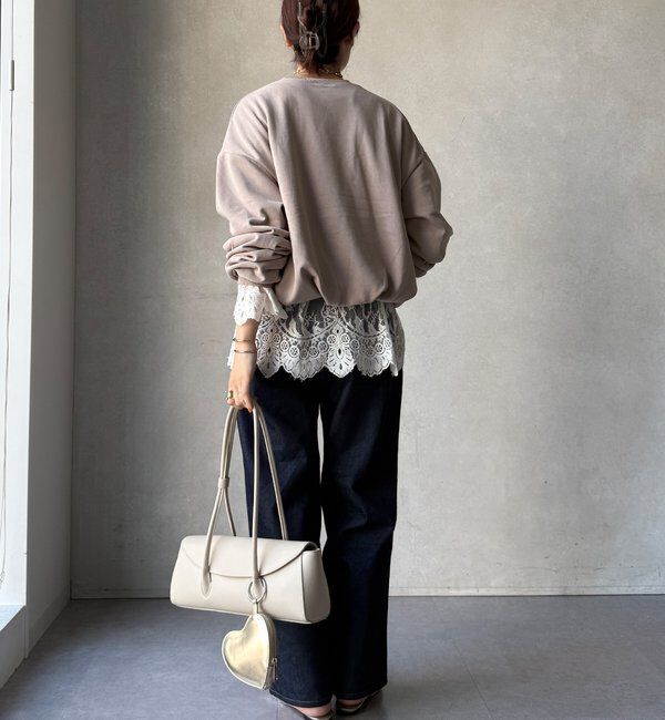  「【WEB限定】裏毛袖タックプルオーバー」|Tシャツ・カットソー|