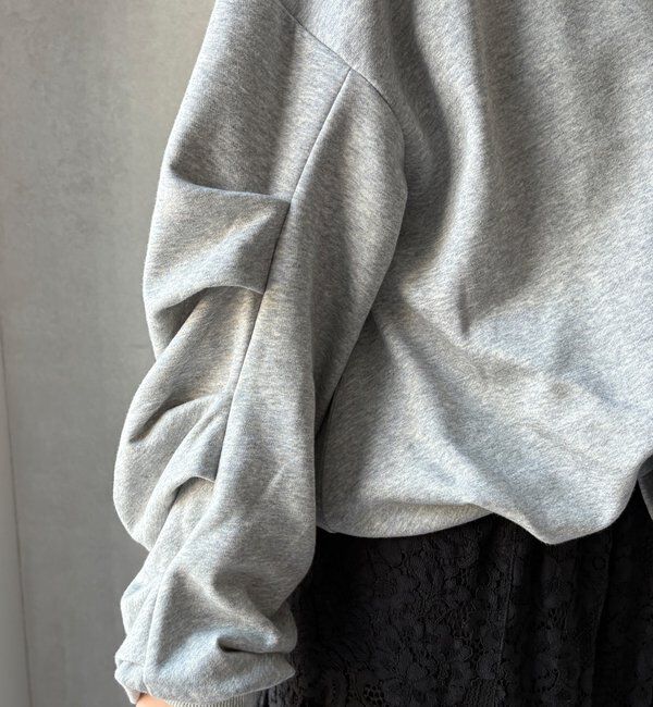  「【WEB限定】裏毛袖タックプルオーバー」|Tシャツ・カットソー|