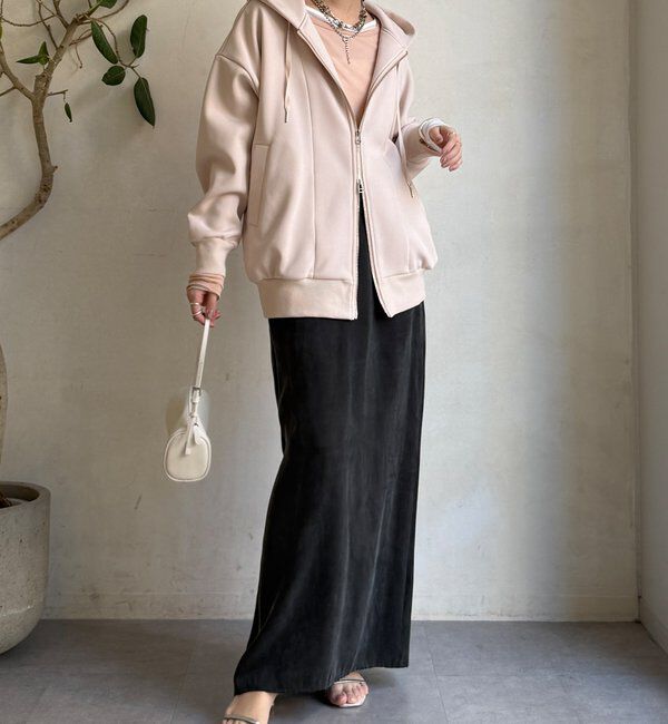  「ボンディングジップフーディー」|Tシャツ・カットソー|