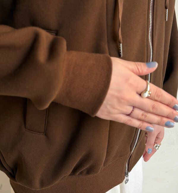  「ボンディングジップフーディー」|Tシャツ・カットソー|