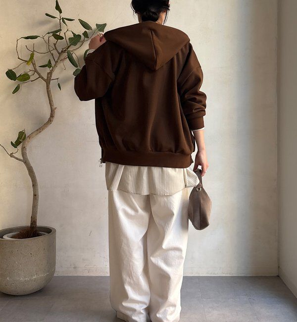  「ボンディングジップフーディー」|Tシャツ・カットソー|