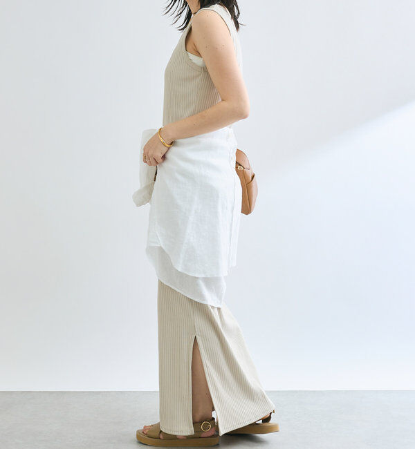  「【マイナス3kg/レビュー高評価☆】2WAYリブタンクワンピース」|ワンピース|