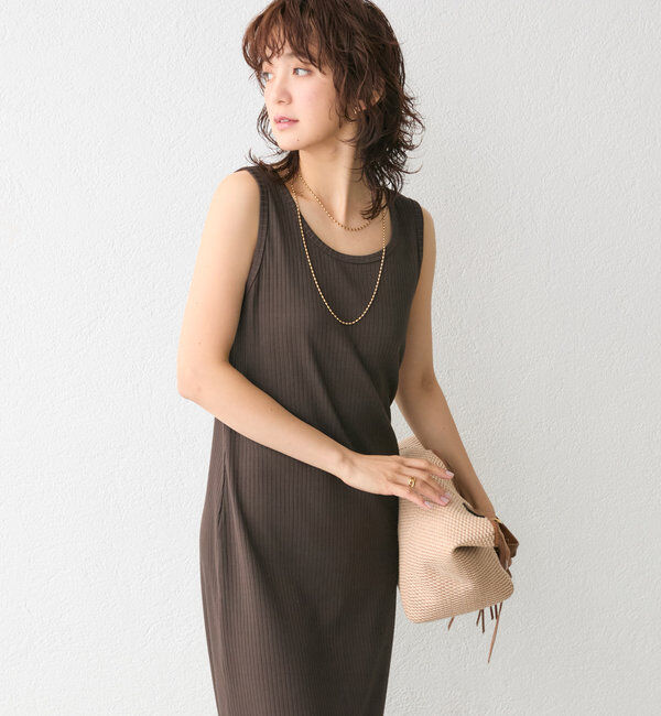  「【マイナス3kg/レビュー高評価☆】2WAYリブタンクワンピース」|ワンピース|