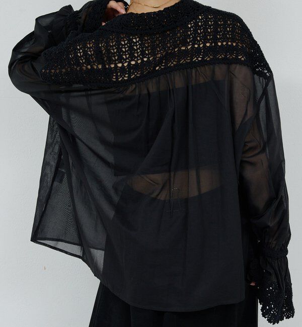  「【HERITANOVUM】 クロシェットシャツ」|シャツ・ブラウス|