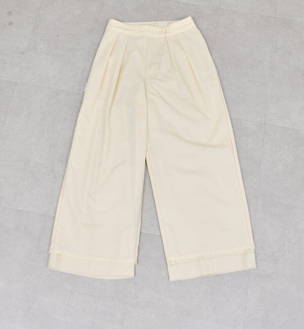  「リネンダブルタックパンツ」|チノ|