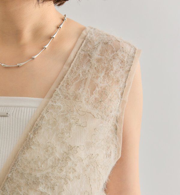  「シャギーレース タンクチュニック」|シャツ・ブラウス|