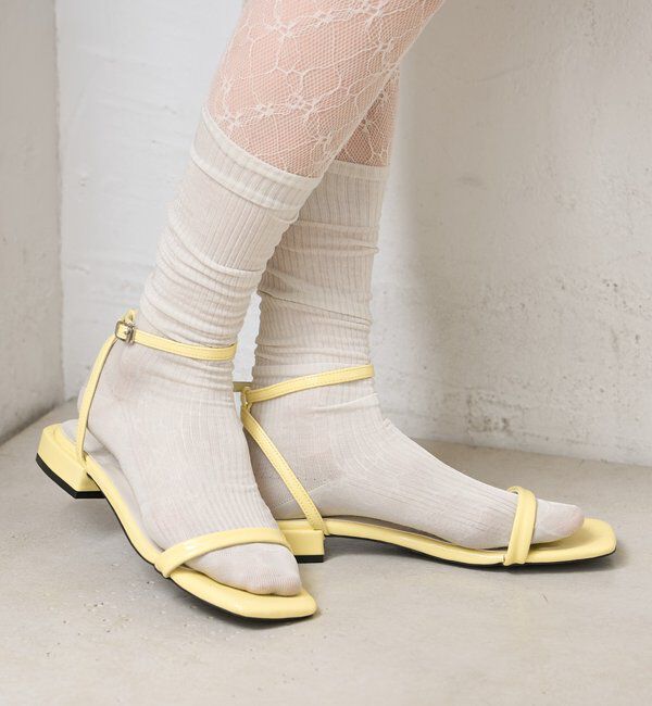  「ストラップフラットサンダル」|サンダル|