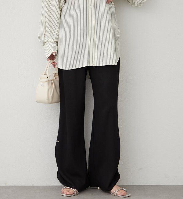  「裾ギャザーリブパンツ」|チノ|