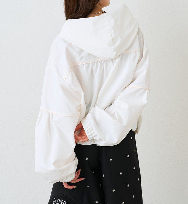  「ナイロンフーディーパーカー」|ブルゾン・スタジャン|