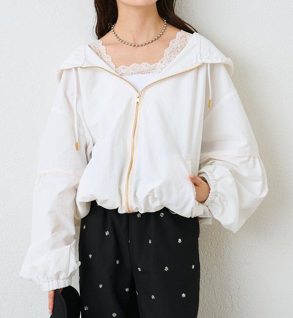  「ナイロンフーディーパーカー」|ブルゾン・スタジャン|