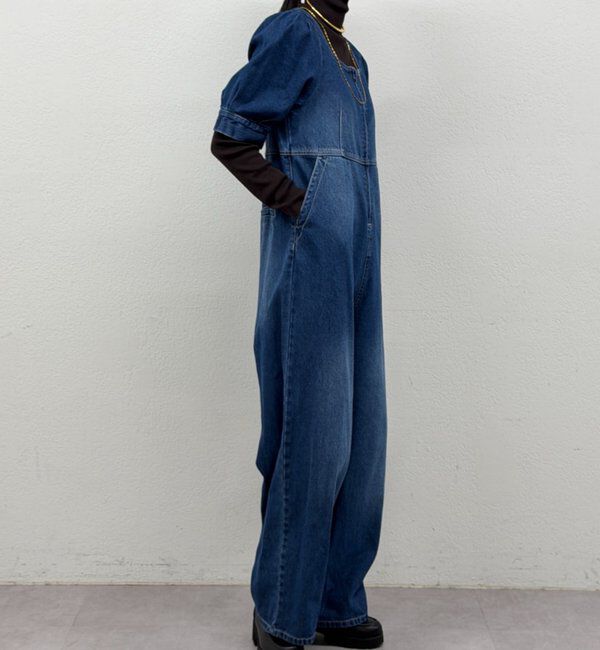  「デニムパフオールインワン」|ワンピース|