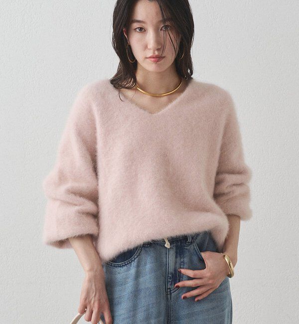  「FURカシミヤVニット」|ニット・セーター|