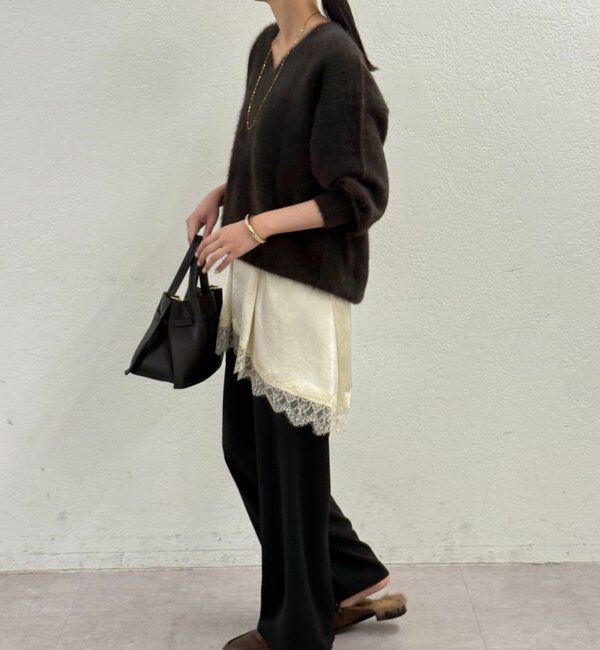  「FURカシミヤVニット」|ニット・セーター|