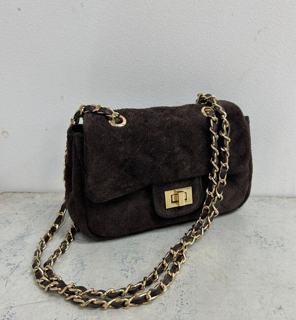  「【GALENA/ガレナ】スウェードminiチェーンBag」|トートバッグ|ブラウン