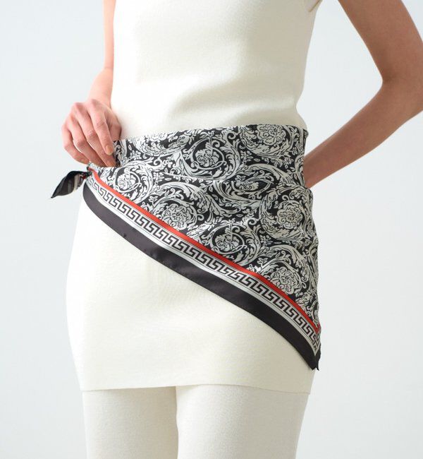  「【GALENA/ガレナ】クラシックバロックスカーフ」|バンダナ・スカーフ|ブラック