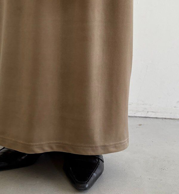  「【低身長サイズあり】フレアスリーブベロアワンピース」|ワンピース|