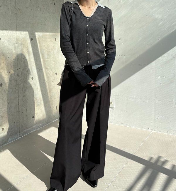  「【サスティナブル】〈C.L〉シアーレイヤードリブロンT」|Tシャツ・カットソー|