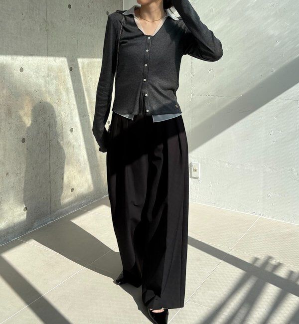  「【サスティナブル】〈C.L〉シアーレイヤードリブロンT」|Tシャツ・カットソー|