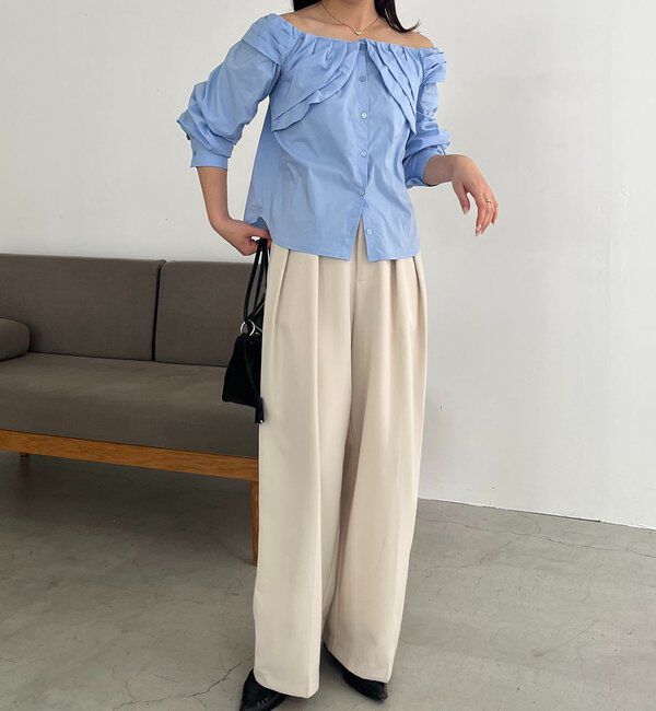  「オフショルパフブラウス」|シャツ・ブラウス|