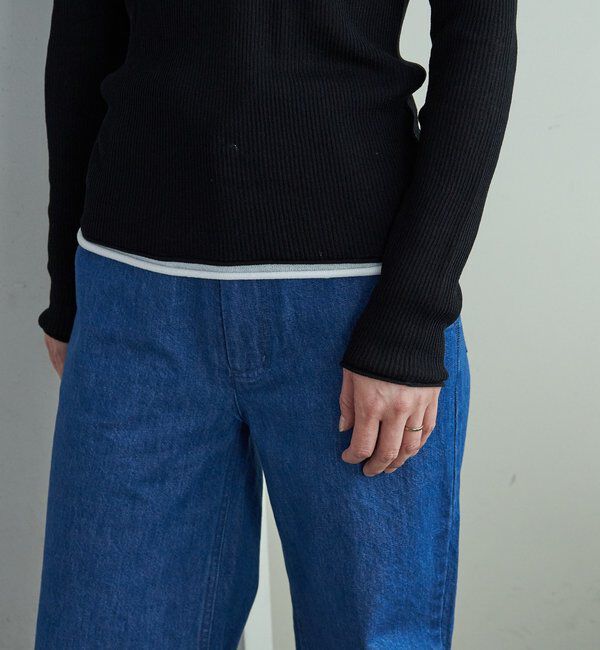  「ヘンリーネックレイヤードニット」|ニット・セーター|