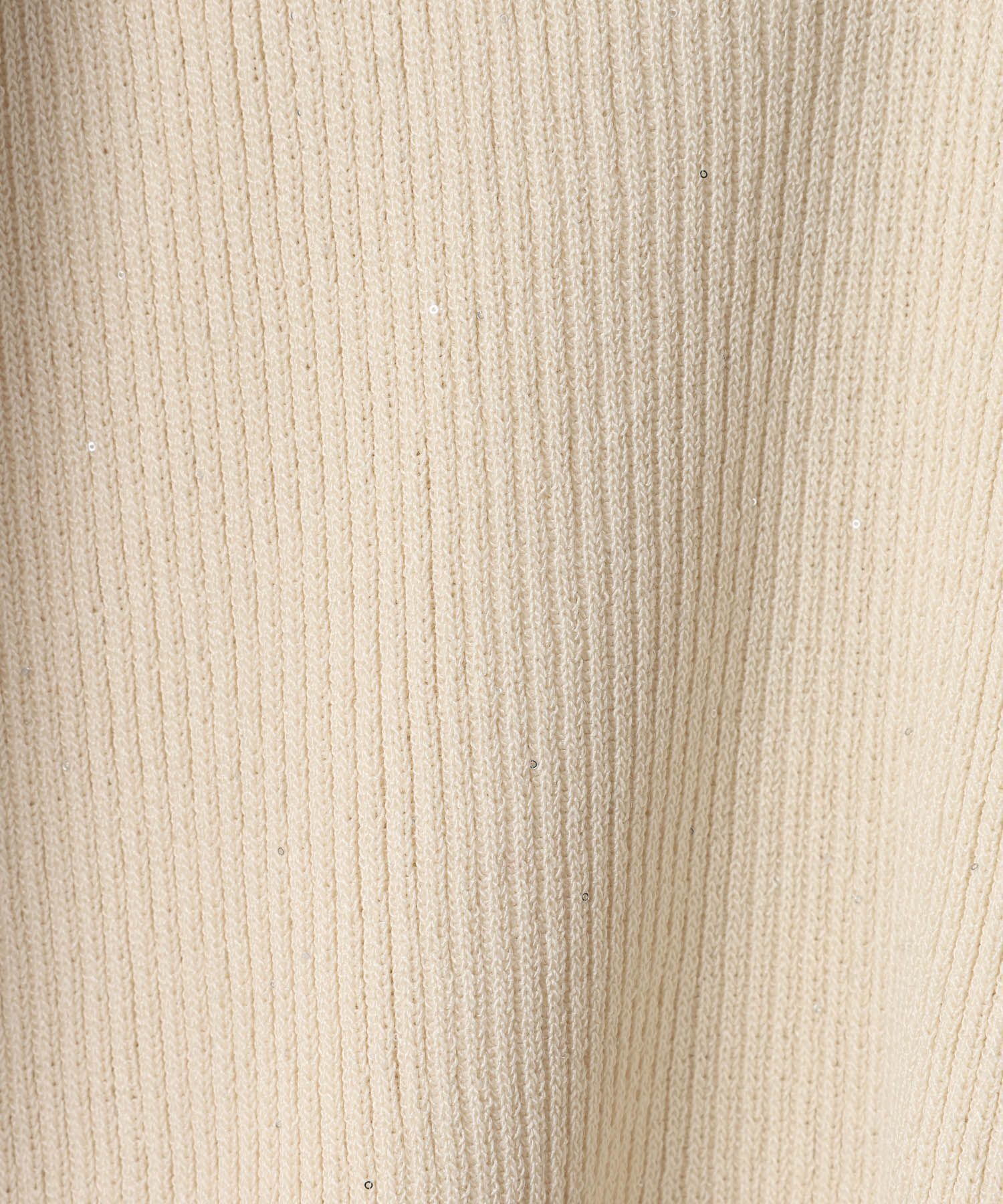 LOWRYS FARM「ギャザースパンコールニット」|ニット・セーター|