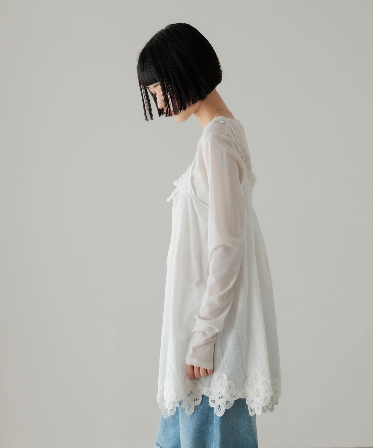 LOWRYS FARM「２ＷＡＹバテンレースミニワンピース」|ワンピース|