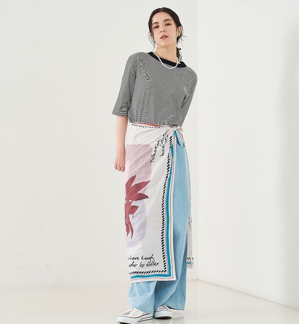 collex「タックウエストデニムパンツ」|デニム|