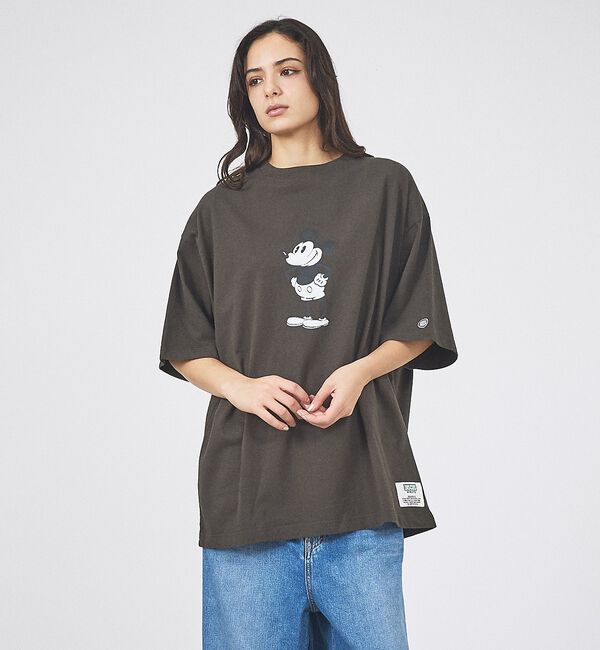 ABAHOUSE「【DISCUS ATHLETIC / ディスカス】Disney / ミッキープリ」|Tシャツ・カットソー|ブラック系その他1